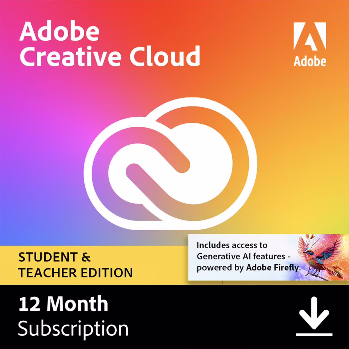 Adobe Creative Cloud for Windows/Mac, 1-Year  Subscription